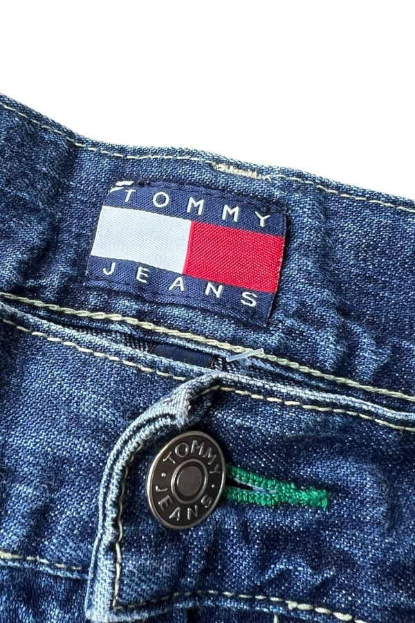 90'S DENIM CARGO PANTS / BLACK [SIZE: 30 USED]