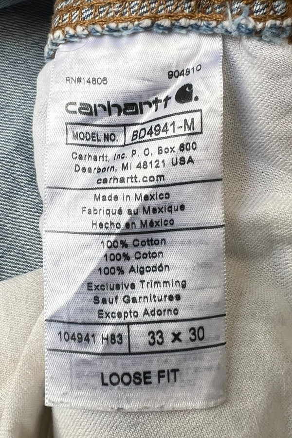 MADE IN MEXICO 22'S DENIM PAINTER PANTS / BLUE [SIZE: 33 USED]