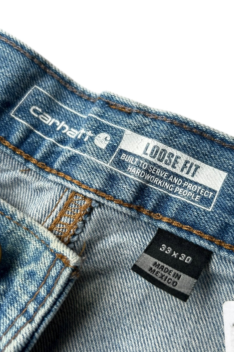 MADE IN MEXICO 22'S DENIM PAINTER PANTS / BLUE [SIZE: 33 USED]