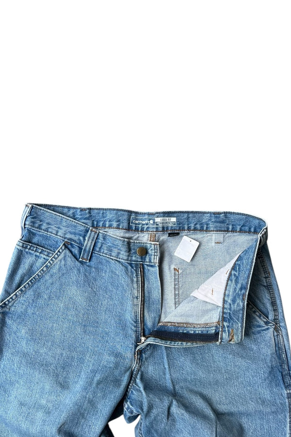 MADE IN MEXICO 22'S DENIM PAINTER PANTS / BLUE [SIZE: 33 USED]