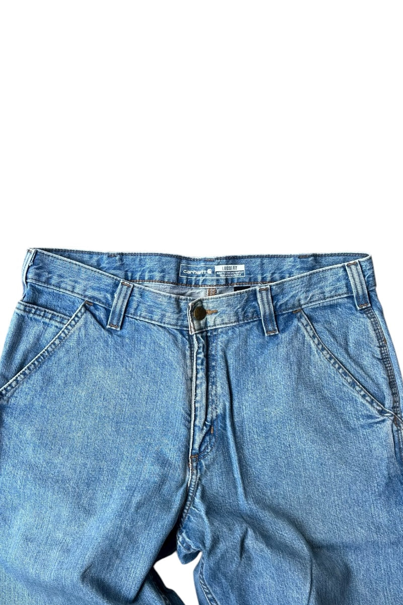 MADE IN MEXICO 22'S DENIM PAINTER PANTS / BLUE [SIZE: 33 USED]