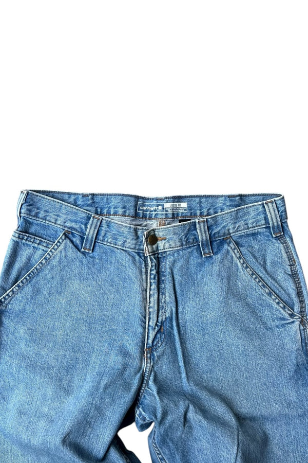 MADE IN MEXICO 22'S DENIM PAINTER PANTS / BLUE [SIZE: 33 USED]