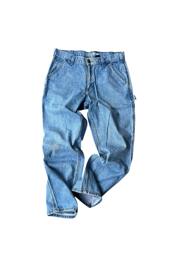 MADE IN MEXICO 22'S DENIM PAINTER PANTS / BLUE [SIZE: 33 USED]