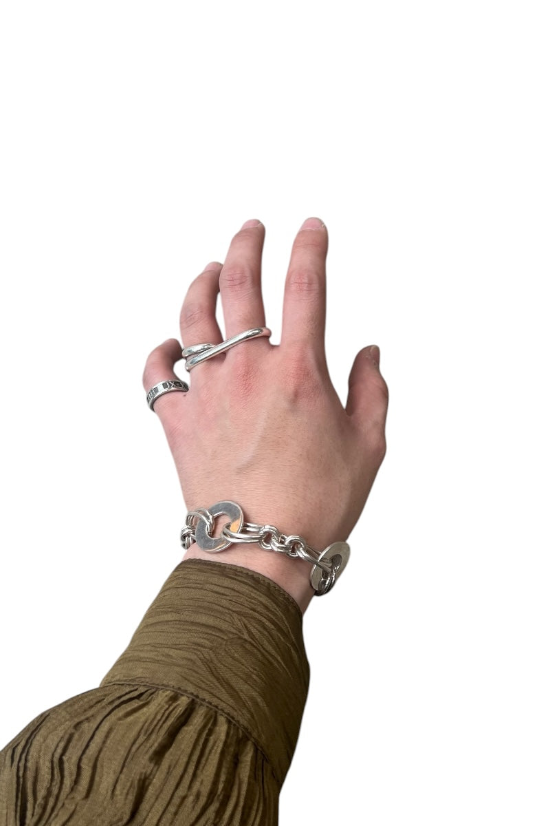 925 SILVER BRACELET T-BAR / SILVER [SIZE: ONE SIZE USED]