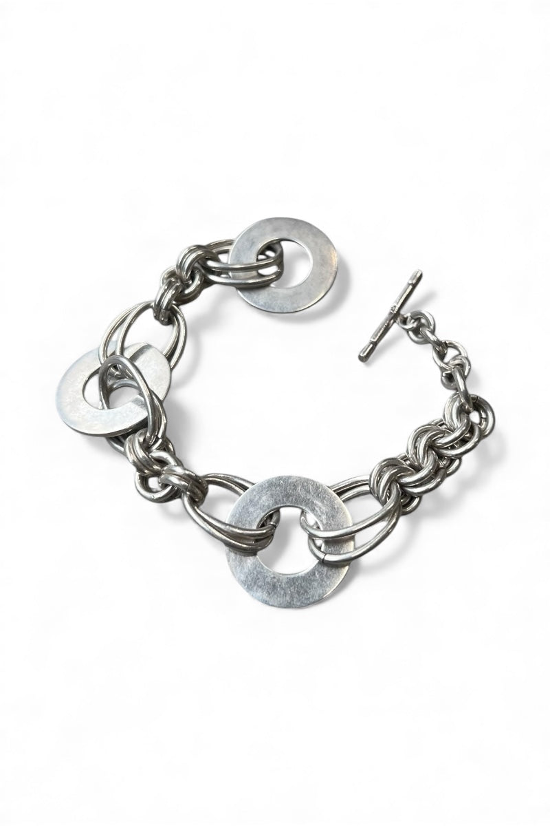 925 SILVER BRACELET T-BAR / SILVER [SIZE: ONE SIZE USED]