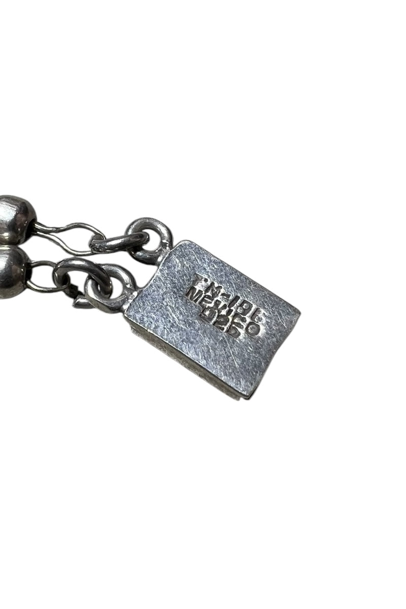 MADE IN MEXICO 925 SILVER BRACELET W/BRASS / SILVER [SIZE: ONE SIZE USED]
