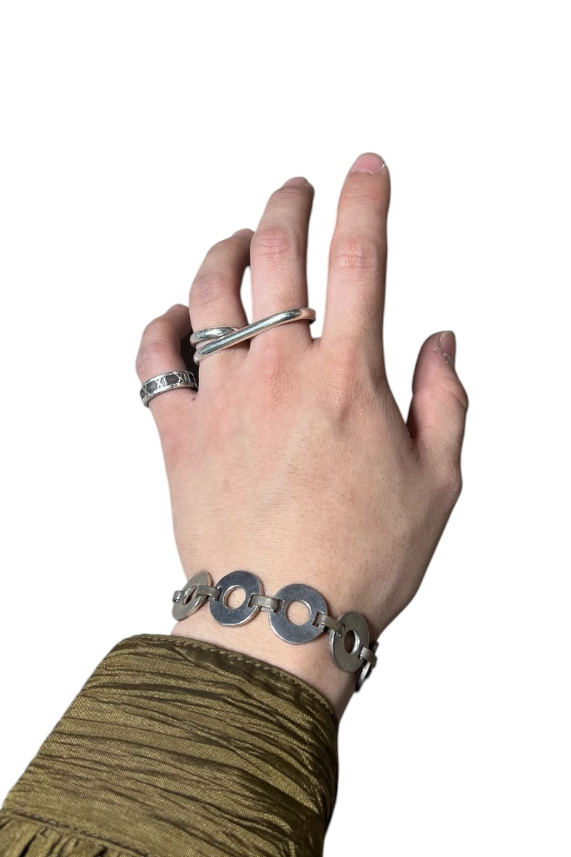 MADE IN MEXICO 925 VINTAGE SILVER BRACELET / SILVER [SIZE: ONE SIZE USED]