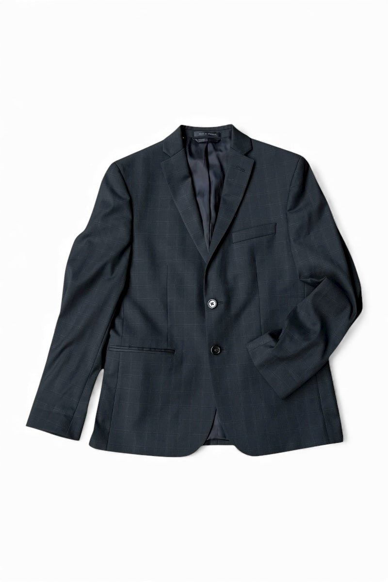 CHECK TAILORED JACKET / GREEN [SIZE: S USED]