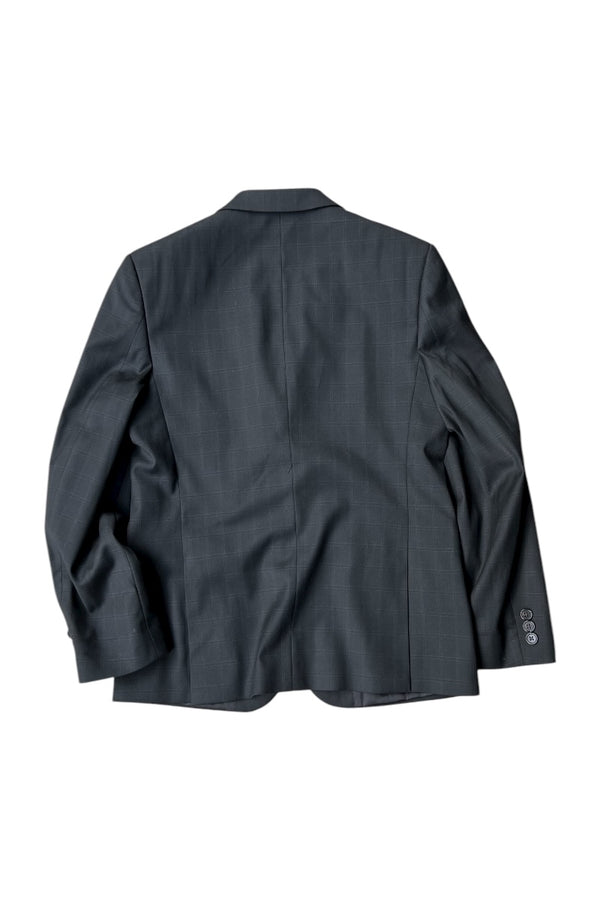 CHECK TAILORED JACKET / GREEN [SIZE: S USED]
