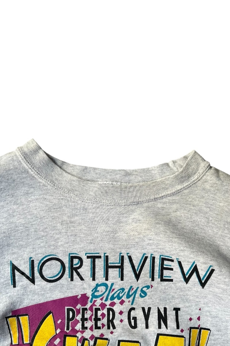 90'S NORTHVIEW BAND SWEATSHIRT / GRAY [SIZE: XL USED]