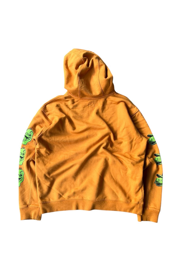 22SS TOAD LICKER SWEAT HOODIE / ORANGE [SIZE: L USED]