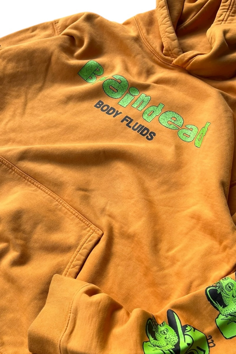 22SS TOAD LICKER SWEAT HOODIE / ORANGE [SIZE: L USED]