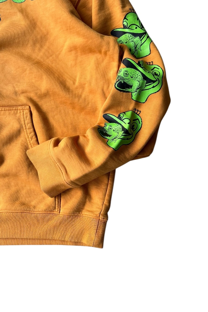 22SS TOAD LICKER SWEAT HOODIE / ORANGE [SIZE: L USED]