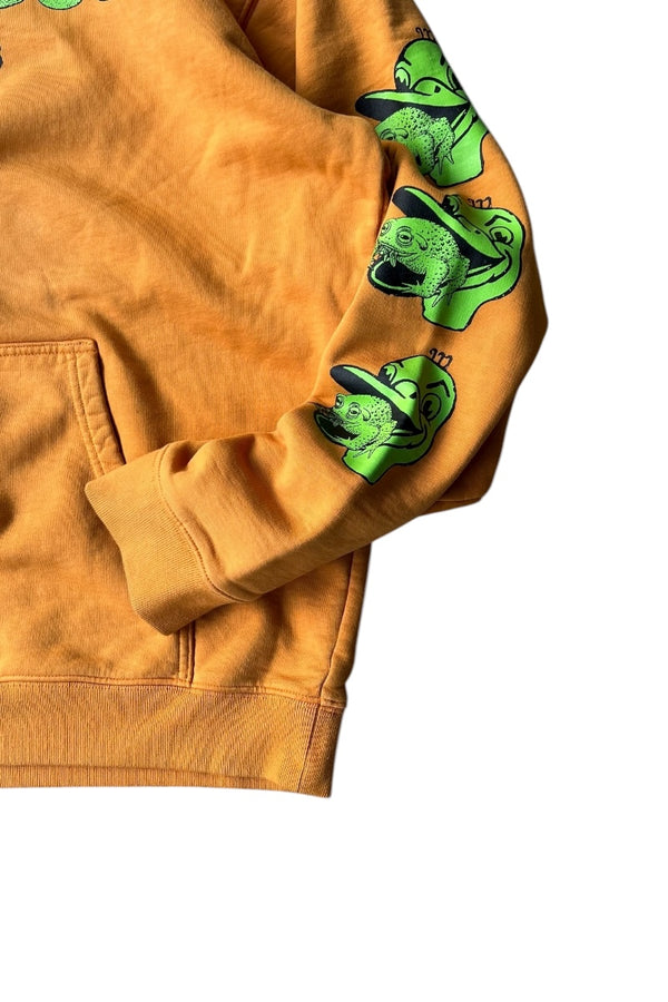 22SS TOAD LICKER SWEAT HOODIE / ORANGE [SIZE: L USED]