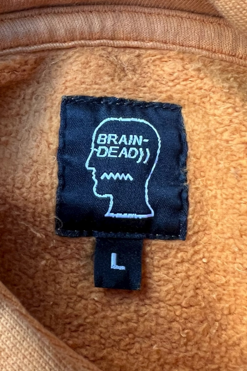22SS TOAD LICKER SWEAT HOODIE / ORANGE [SIZE: L USED]