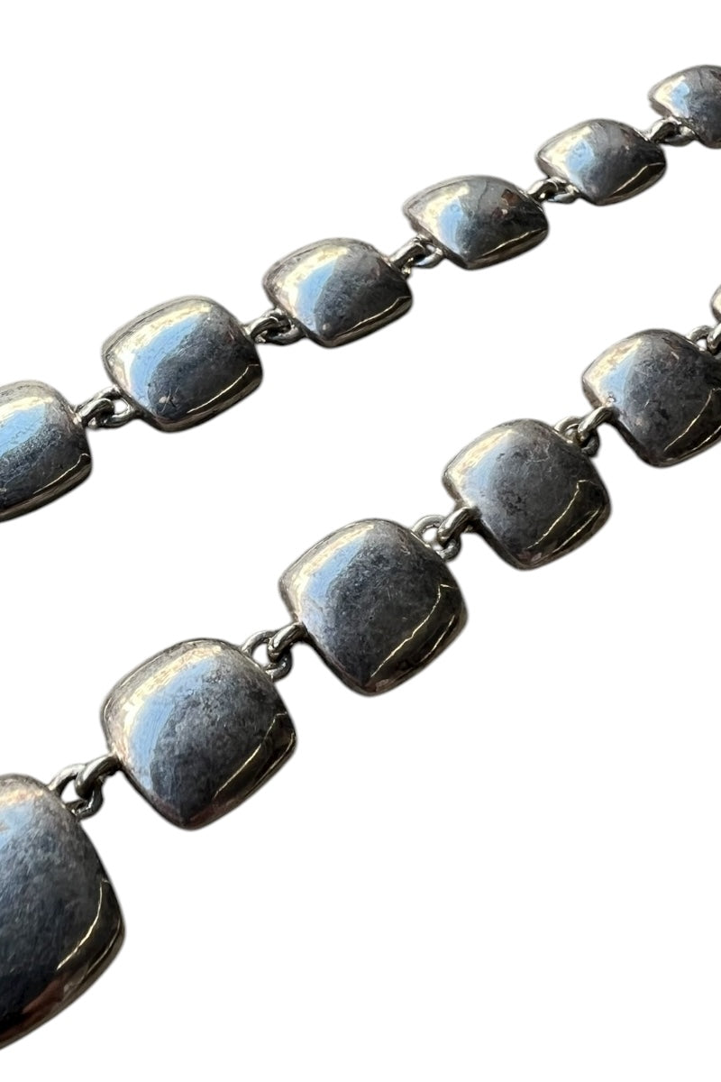 925 SILVER SQUARE NECKLACE / SILVER [SIZE: ONE SIZE]
