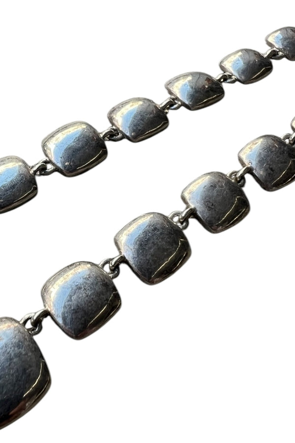 925 SILVER SQUARE NECKLACE / SILVER [SIZE: ONE SIZE]