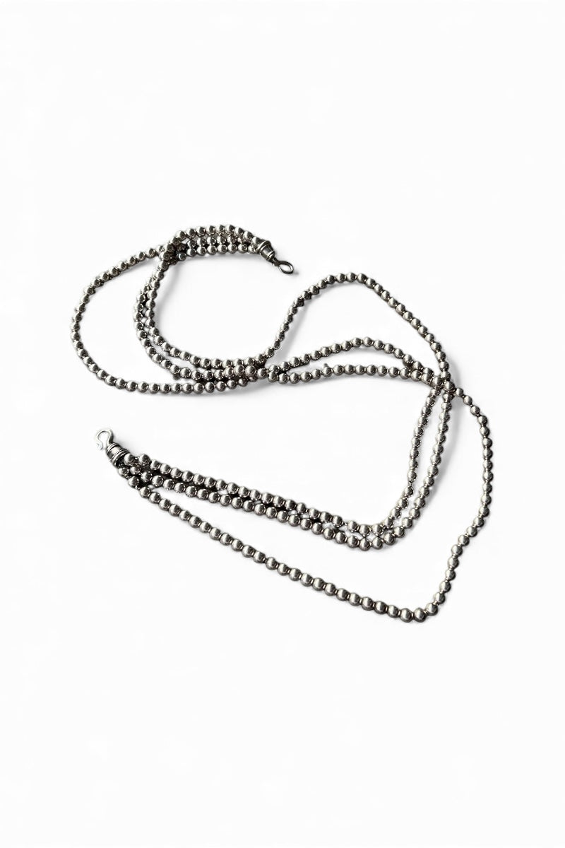925 SILVER BALL CHAIN NECKLACE / SILVER [SIZE: ONE SIZE, USED]