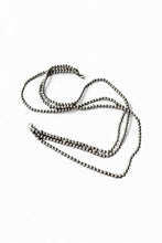 画像をギャラリービューアに読み込む, 925 SILVER BALL CHAIN NECKLACE / SILVER [SIZE: ONE SIZE USED]
