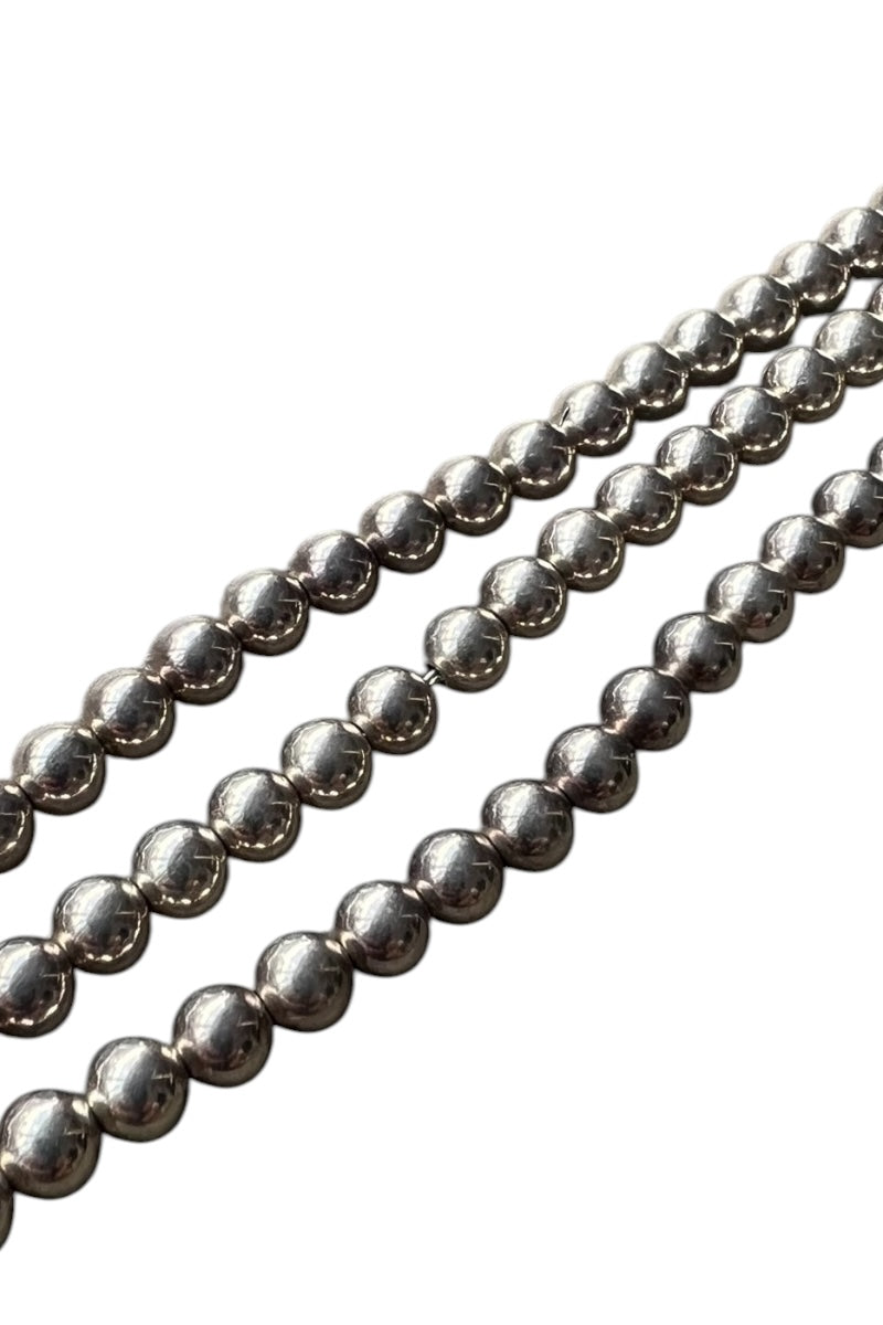 925 SILVER BALL CHAIN NECKLACE / SILVER [SIZE: ONE SIZE, USED]