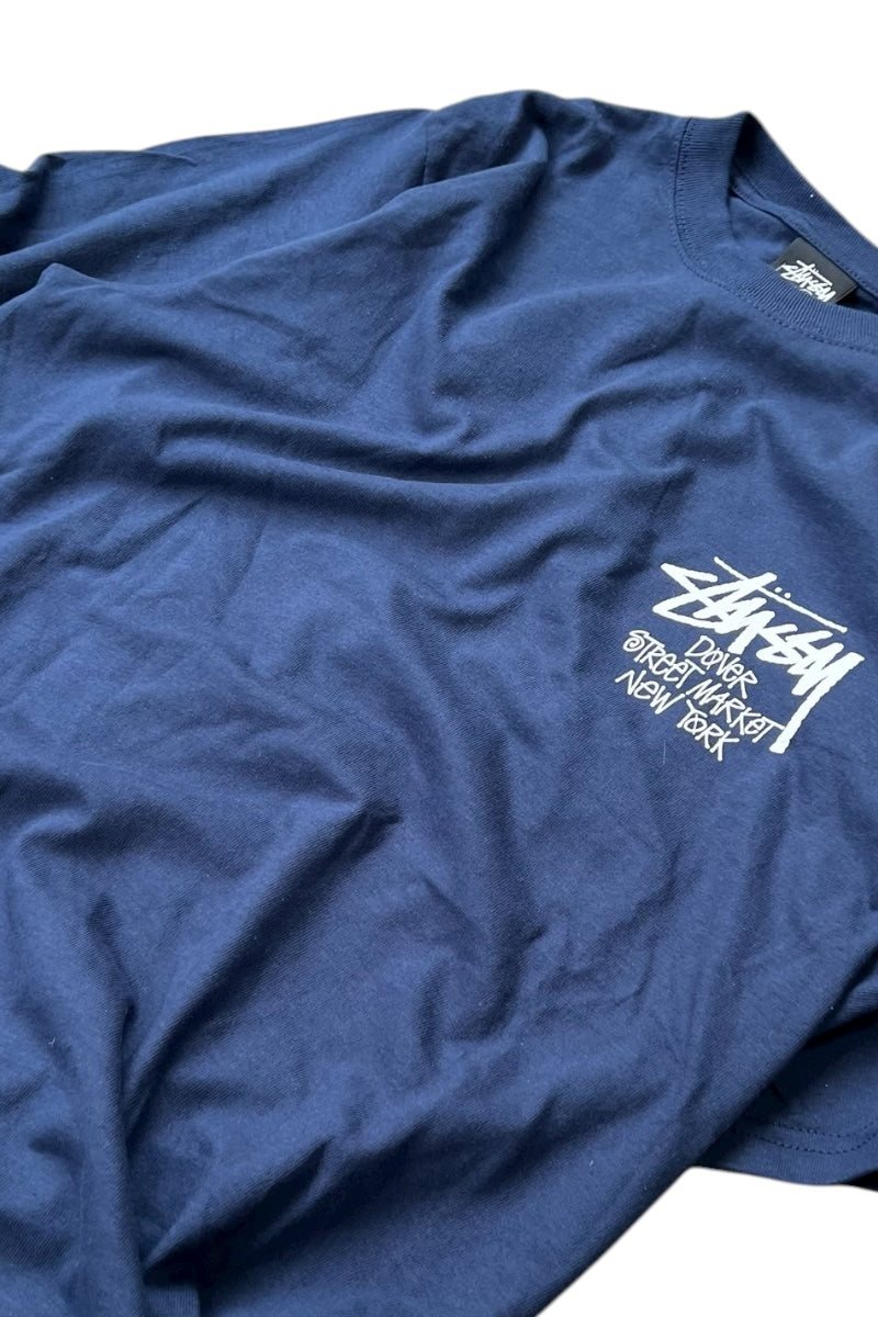 LOGO PRINT T-SHIRT / NAVY [SIZE: S NEW OLD STOCK/DEADSTOCK]