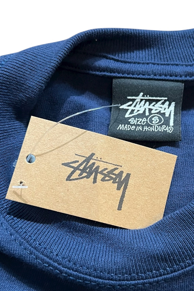 LOGO PRINT T-SHIRT / NAVY [SIZE: S NEW OLD STOCK/DEADSTOCK]