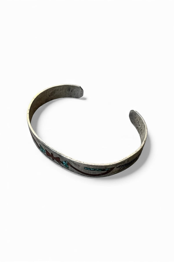 925 SILVER BANGLE WITH STONES / SILVER [SIZE: ONE SIZE]