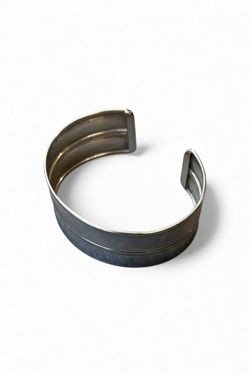 MADE IN ITALY 925 SILVER BANGLE / SILVER [SIZE: ONE SIZE USED]