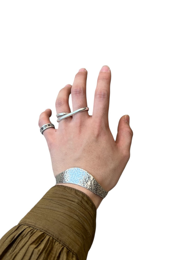 MADE IN MEXICO 925 SILVER BANGLE / SILVER [SIZE: ONE SIZE, USED]