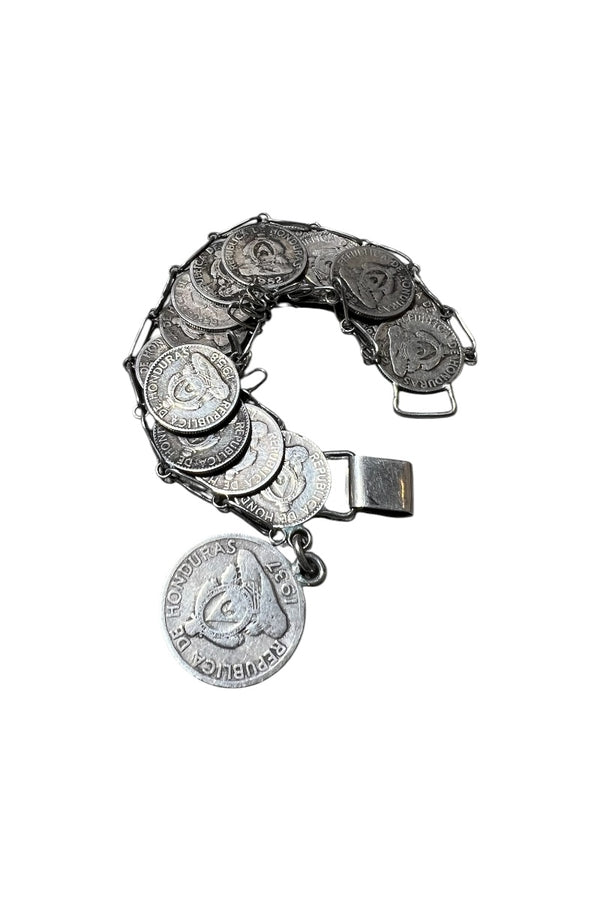 30-50'S HONDURAS SILVER COIN BRACELET / SILVER [SIZE: ONE SIZE]