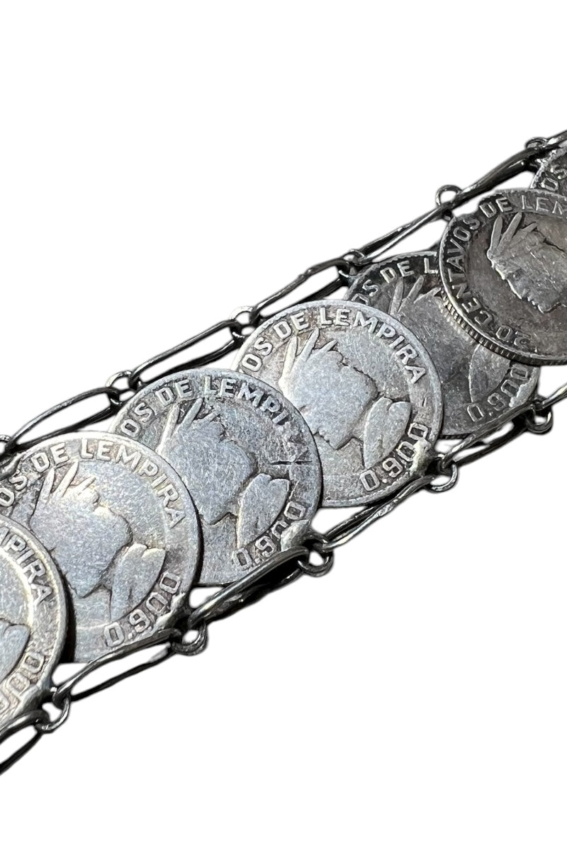 30-50'S HONDURAS SILVER COIN BRACELET / SILVER [SIZE: ONE SIZE]