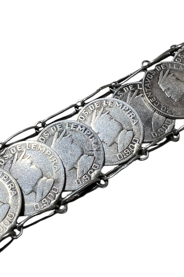 30-50'S HONDURAS SILVER COIN BRACELET / SILVER [SIZE: ONE SIZE]