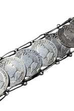画像をギャラリービューアに読み込む, 30-50&#39;S HONDURAS SILVER COIN BRACELET / SILVER [SIZE: ONE SIZE USED]
