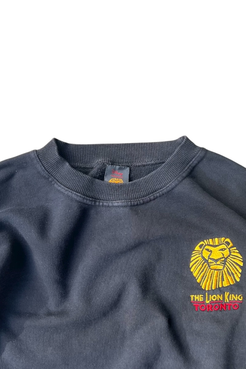 90'S THE LION KING MOVIE SWEATSHIRT / BLACK [SIZE: XL USED]