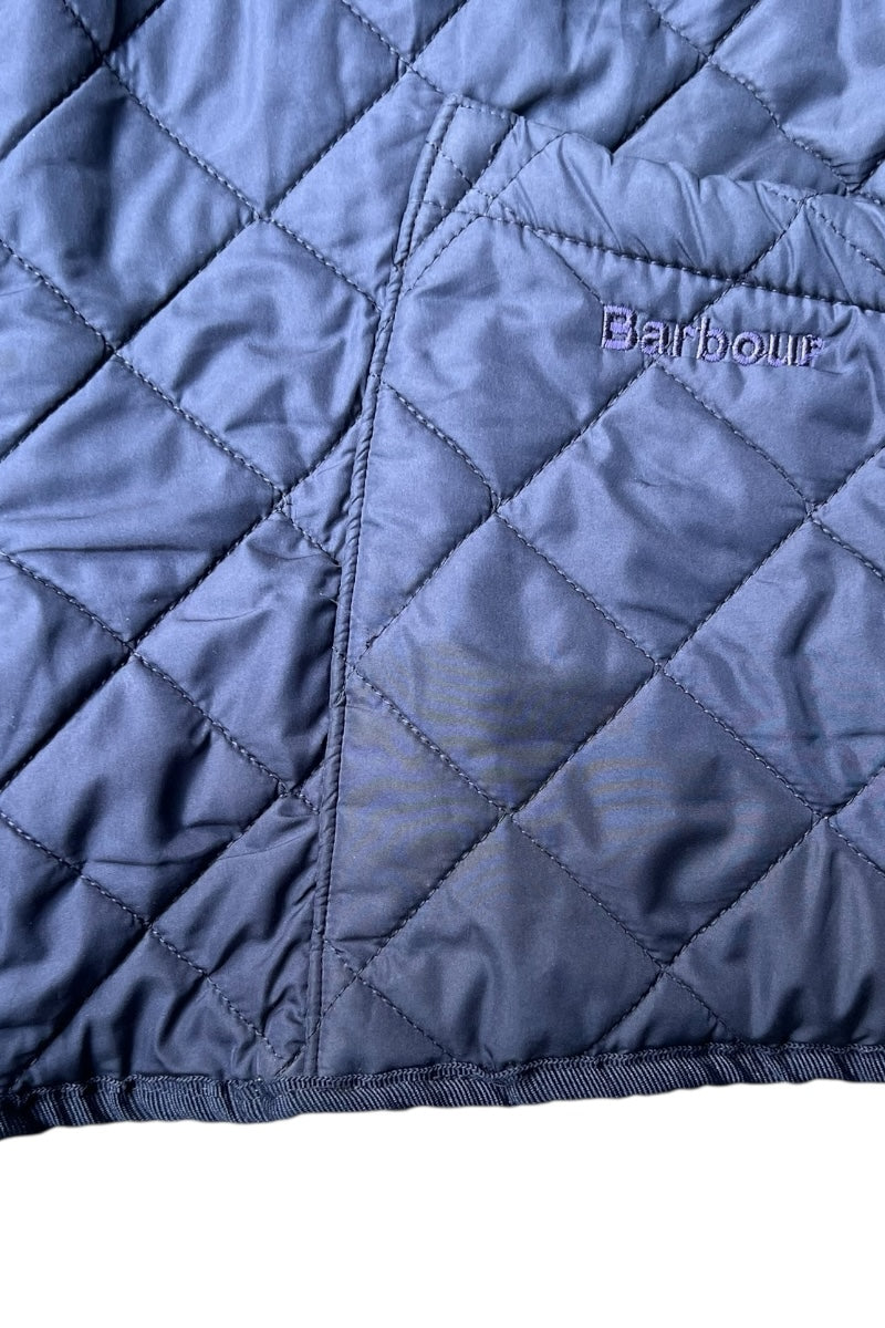MADE IN ENGLAND Y2K EARLY 00'S POLAR QUILTS QUILTING JACKET  / NAVY [SIZE: L USED]