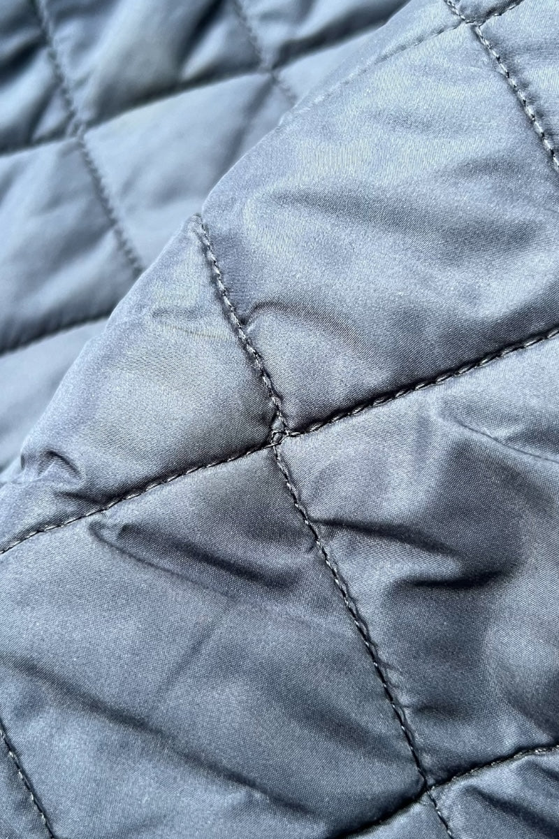 MADE IN ENGLAND Y2K EARLY 00'S POLAR QUILTS QUILTING JACKET  / NAVY [SIZE: L USED]