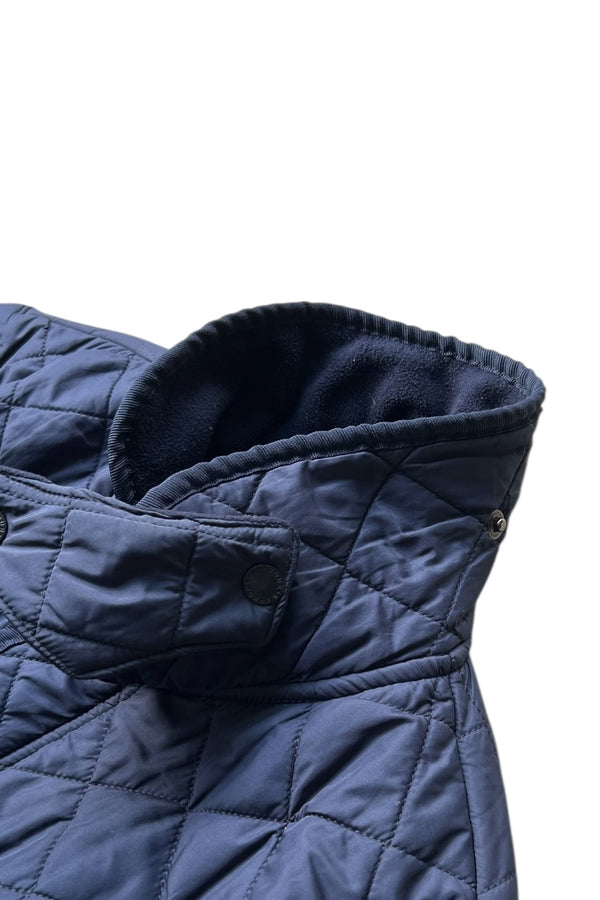MADE IN ENGLAND Y2K EARLY 00'S POLAR QUILTS QUILTING JACKET  / NAVY [SIZE: L USED]