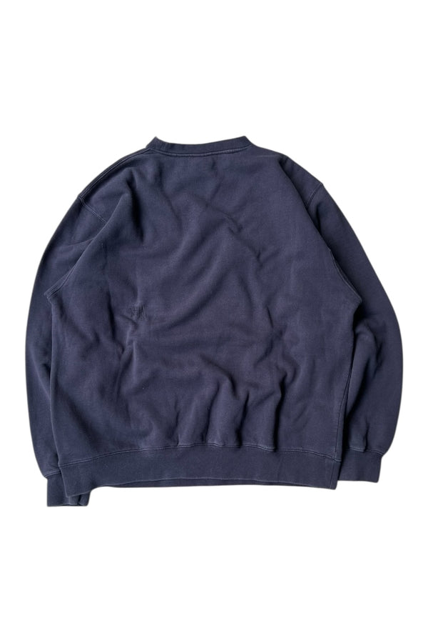 MADE IN USA Y2K 07-10'S BIG LOGO SWEATSHIRT / NAVY [SIZE: L USED]