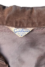 画像をギャラリービューアに読み込む, 70&#39;S L/S VELOUR SKIPPER SHIRT  / BROWN [SIZE: M USED]

