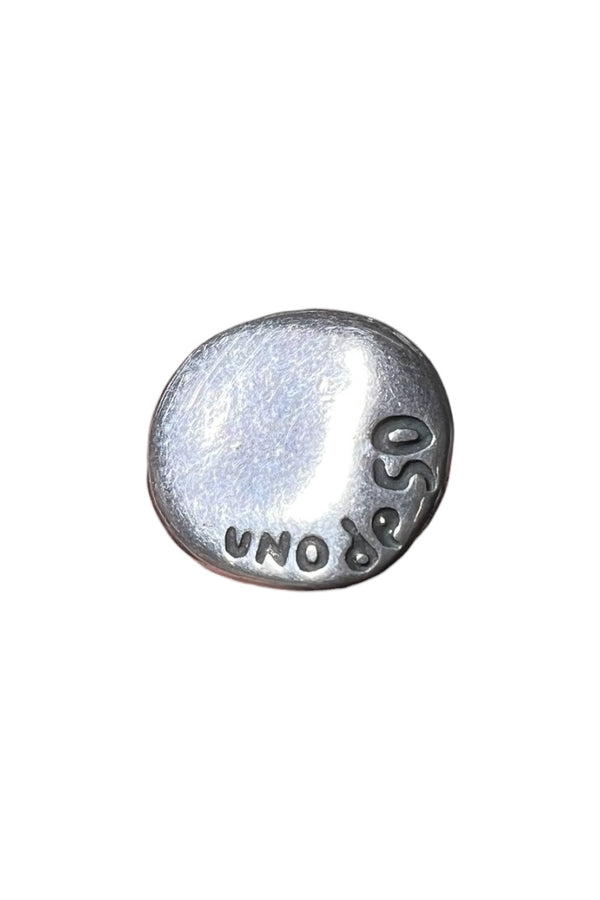 UNO DE 50 MADE IN SPAIN SILVER AND LEATHER NECKLACE / SILVER [SIZE: ONE SIZE USED]