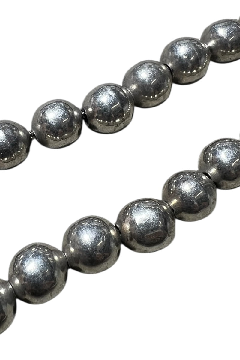 MADE IN MEXICO 925 SILVER BALL CHAIN NECKLACE / SILVER [SIZE: ONE SIZE USED]