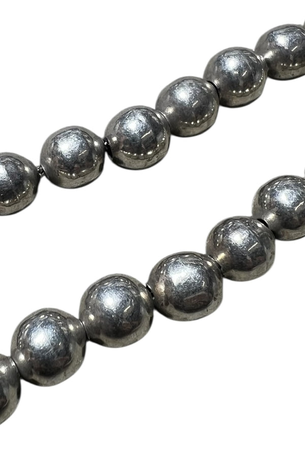 MADE IN MEXICO 925 SILVER BALL CHAIN NECKLACE / SILVER [SIZE: ONE SIZE USED]
