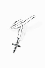 画像をギャラリービューアに読み込む, MADE IN ITALY&amp;MEXICO 925 SILVER NECKLACE W/CROSS PENDANT TOP / SILVER [SIZE: ONE SIZE USED]
