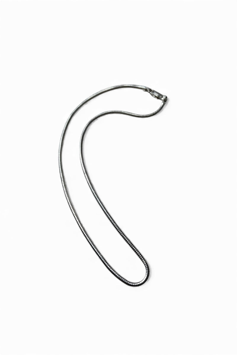 MADE IN ITALY 925 SILVER SNAKE CHAIN NECKLACE / SILVER [SIZE: ONE SIZE USED]