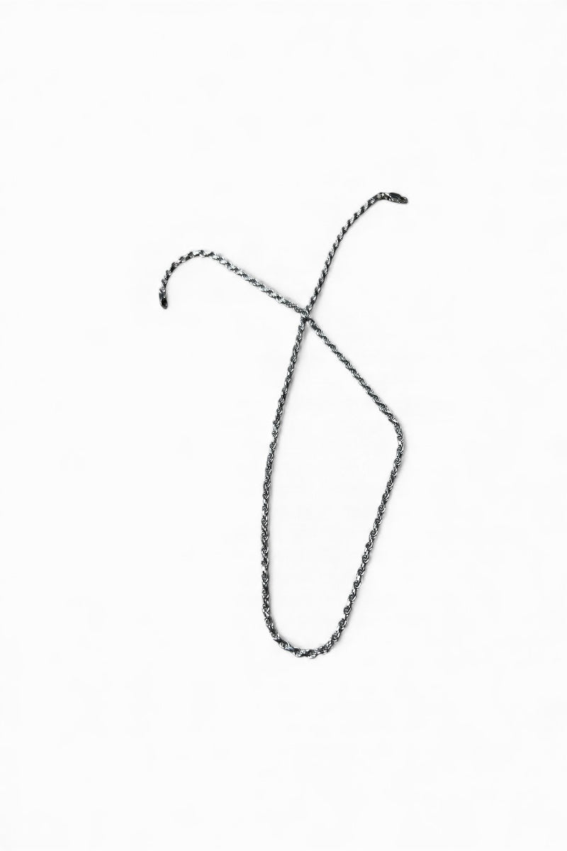 MADE IN ITALY 925 SILVER FRENCH ROPE NECKLACE / SILVER [SIZE: ONE SIZE USED]