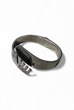 画像をギャラリービューアに読み込む, MADE IN MEXICO 925 SILVER BANGLE W/STONE / SILVER [SIZE: ONE SIZE USED]
