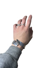 画像をギャラリービューアに読み込む, MADE IN MEXICO 925 SILVER BANGLE W/STONE / SILVER [SIZE: ONE SIZE USED]
