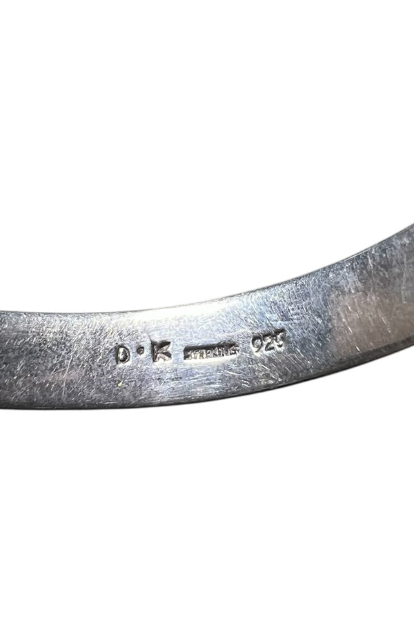 925 SILVER BANGLE W/14K GOLD / SILVER [SIZE: ONE SIZE USED]