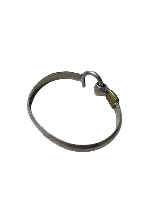 925 SILVER BANGLE W/14K GOLD / SILVER [SIZE: ONE SIZE USED]