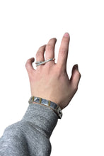 画像をギャラリービューアに読み込む, MADE IN MEXICO 925 SILVER BANGLE W/BRASS / SILVER [SIZE: ONE SIZE USED]
